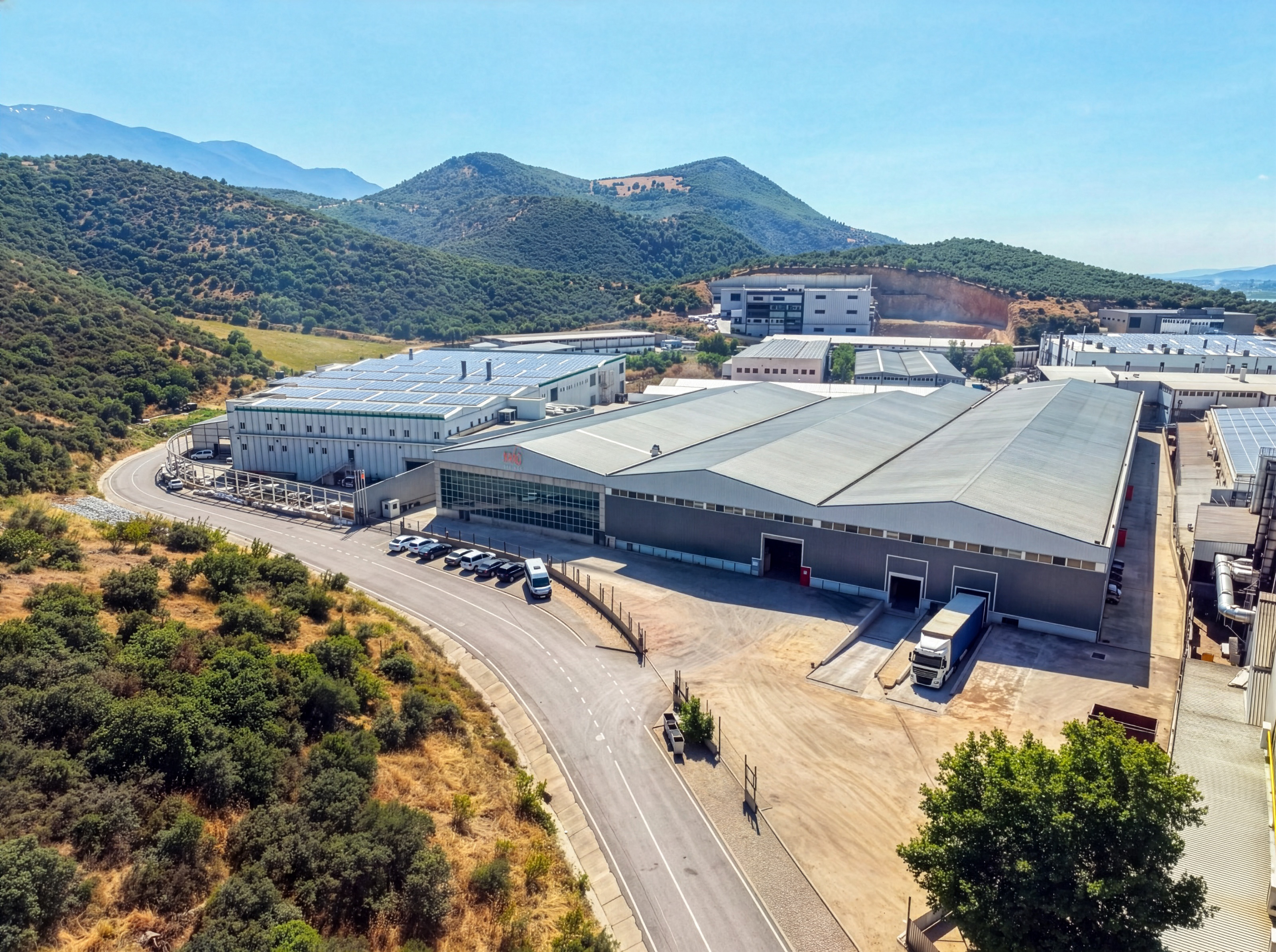 Nano Springs Fabrika - Havadan Görünüm